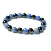 Hematite Stone Beaded Stretch Bracelet